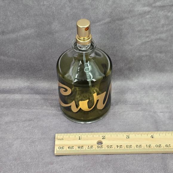 Curve Men's Green Gold Cologne Perfume 4.2 FL OZ 125 ML Glass Empty Bottle Only - Picture 6 of 8
